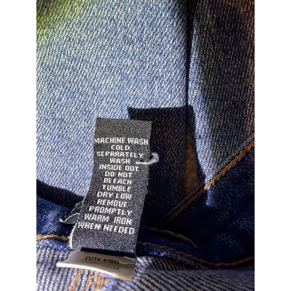 Fashion Nova Distressed Skinny Jeans Medium Wash Blue Ripped Denim Size 7/28 - Picture 5 of 5